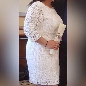 White David’s bridal dress